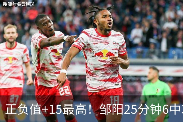 正负值+15最高！邹阳25分钟6中3拿8分9板 另有2帽1断
