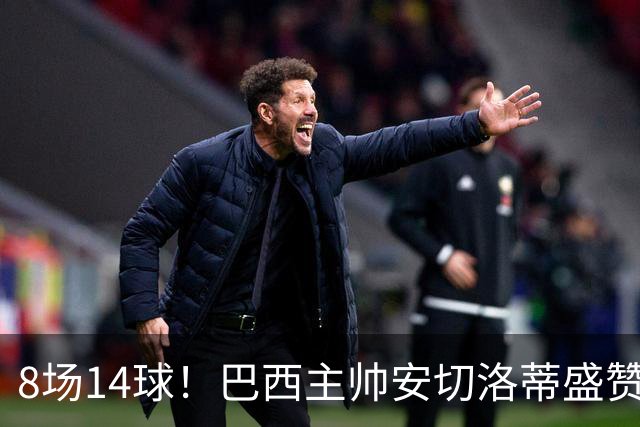 8场14球！巴西主帅安切洛蒂盛赞拉菲尼亚